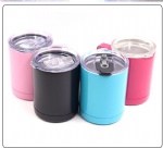 10oz tumbler double wall 304 stainless steel vacuum insulated tumbler with lid and handle thermal car mug