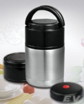 650ml Double wall stainless steel insulated thermos mens lunch box with handle
