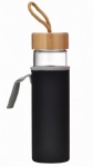 550ml Environmental Borosilicate Glass Water Bottle with Black Protect Sleeve EK-G112