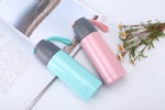 New item EK-S526, 350ML Double wall stainless steel portable vacuum flask with silicone handle rope