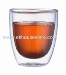 80ml double wall glass