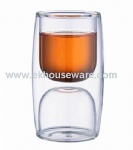 125/80ml double wall glass
